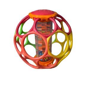Oball Easy Grip Rattle Teether Toy‎ Sensory Learning Ball Play Easy Grip